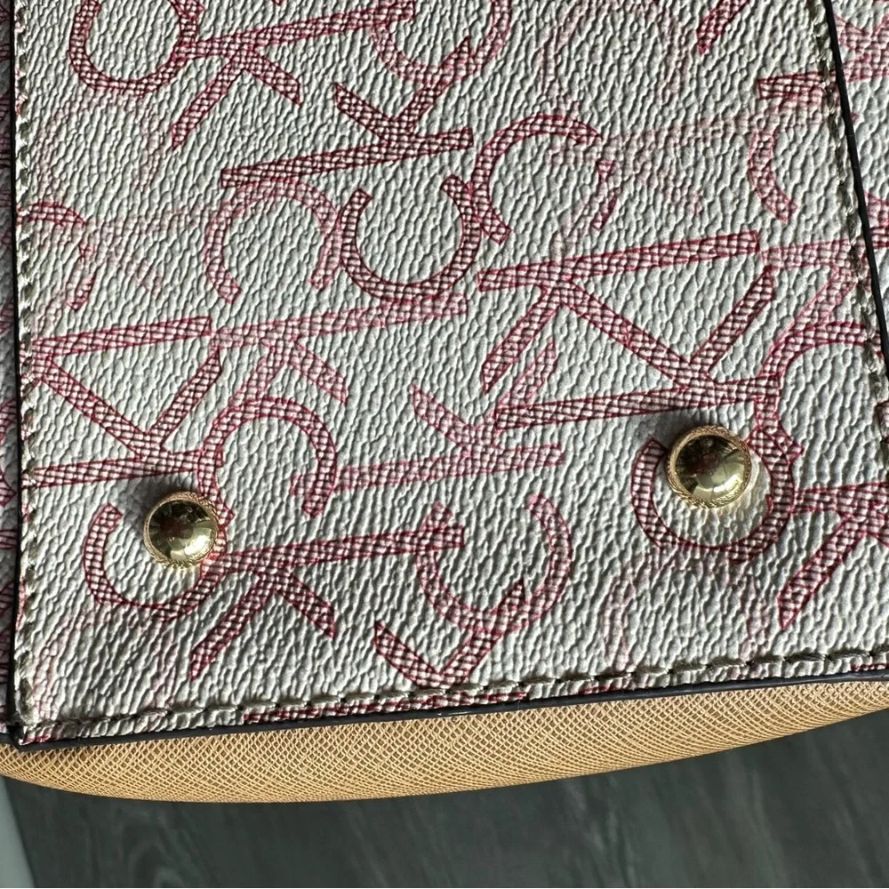 Calvin Klein Beige and Pink Satchel - Picture 9 of 10